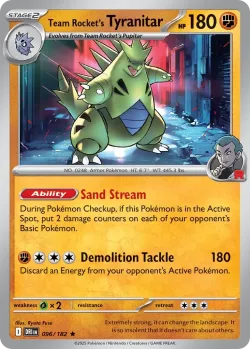 Team Rocket's Tyranitar #096/182 · Pokémon