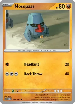 Nosepass #097/182 · Pokémon