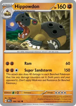Hippowdon #106/182 · Pokémon