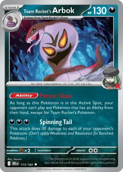 Team Rocket's Arbok #113/182 · Pokémon