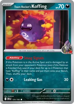 Team Rocket's Koffing #125/182 · Pokémon