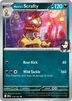 Marnie's Scrafty #133/182 · Pokémon