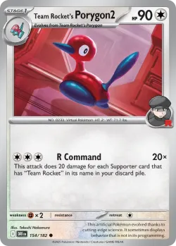 Team Rocket's Porygon2 #154/182 · Pokémon