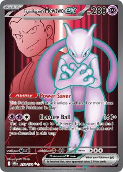 Team Rocket's Mewtwo ex 「DRI 213/182」「EN」