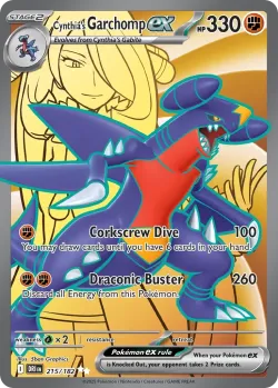 Cynthia's Garchomp ex 「DRI 215/182」「EN」