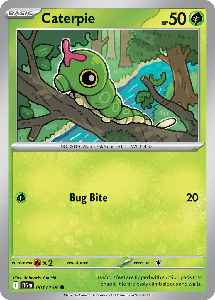 Caterpie 「JTG 001/159」「EN」