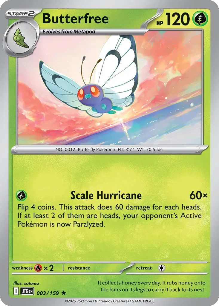Butterfree 「JTG 003/159」「EN」