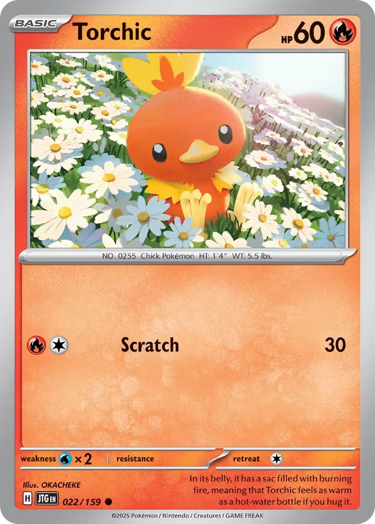 Torchic 「JTG 022/159」「EN」