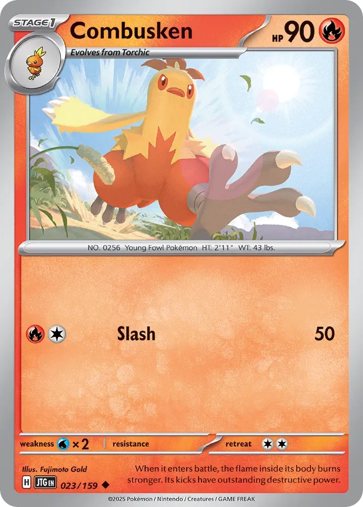 Combusken 「JTG 023/159」「EN」