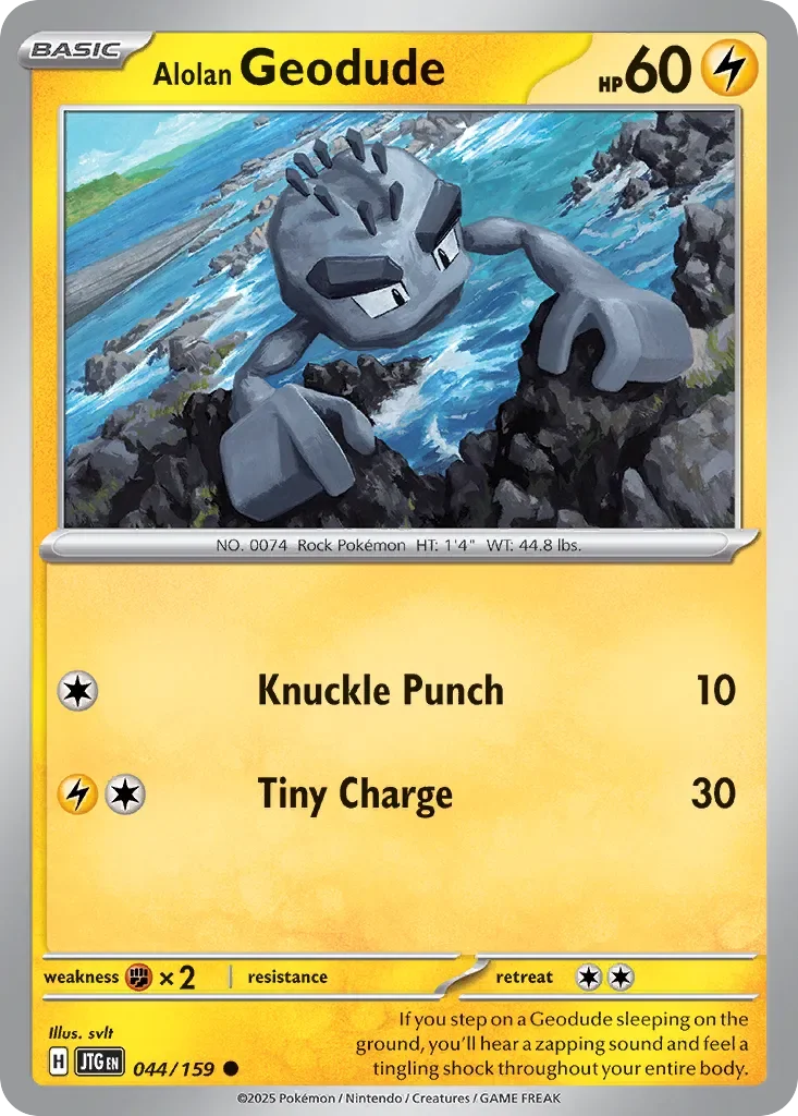Alolan Geodude 「JTG 044/159」「EN」
