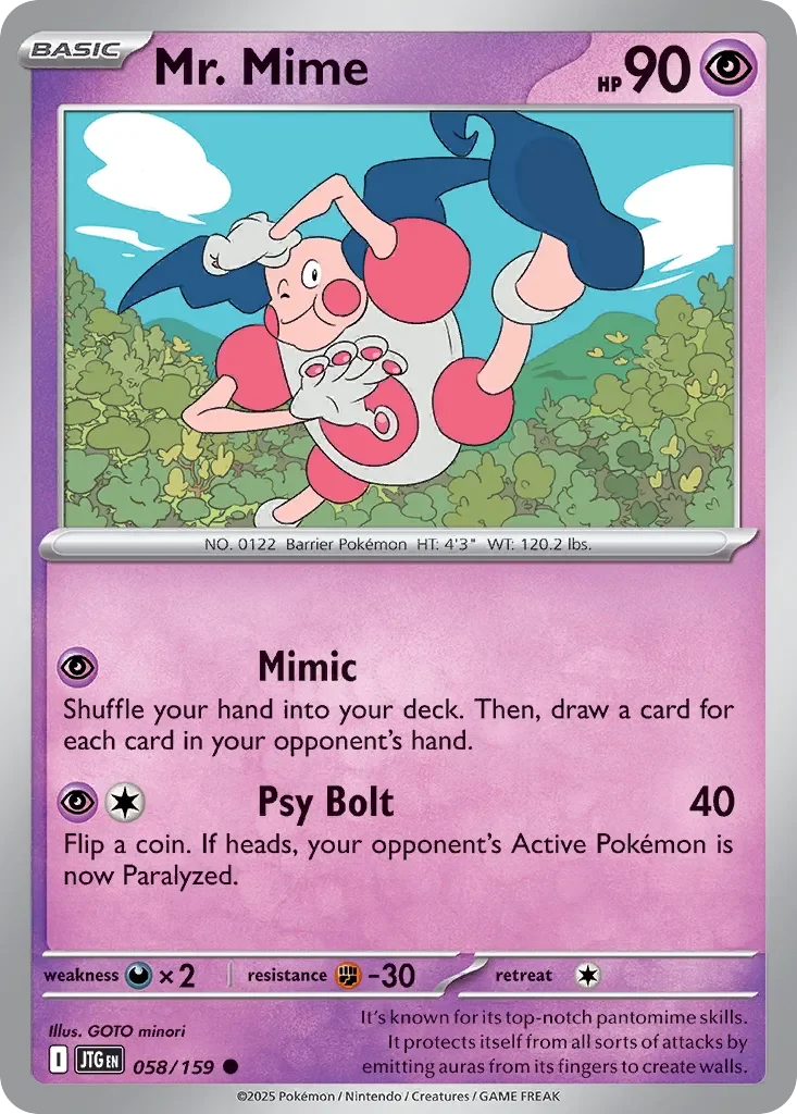 Mr. Mime 「JTG 058/159」「EN」