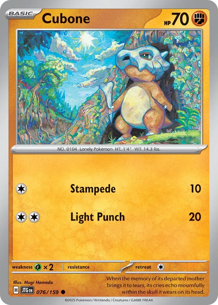 Cubone 「JTG 076/159」「EN」