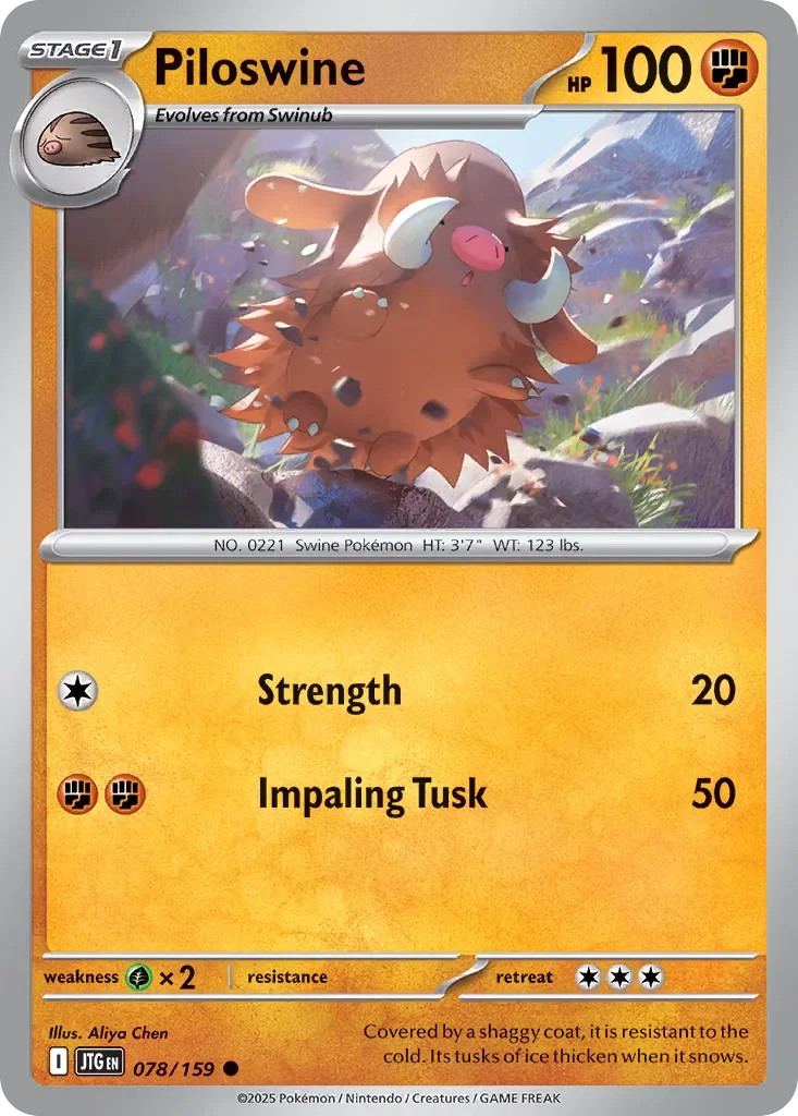 Piloswine 「JTG 078/159」「EN」