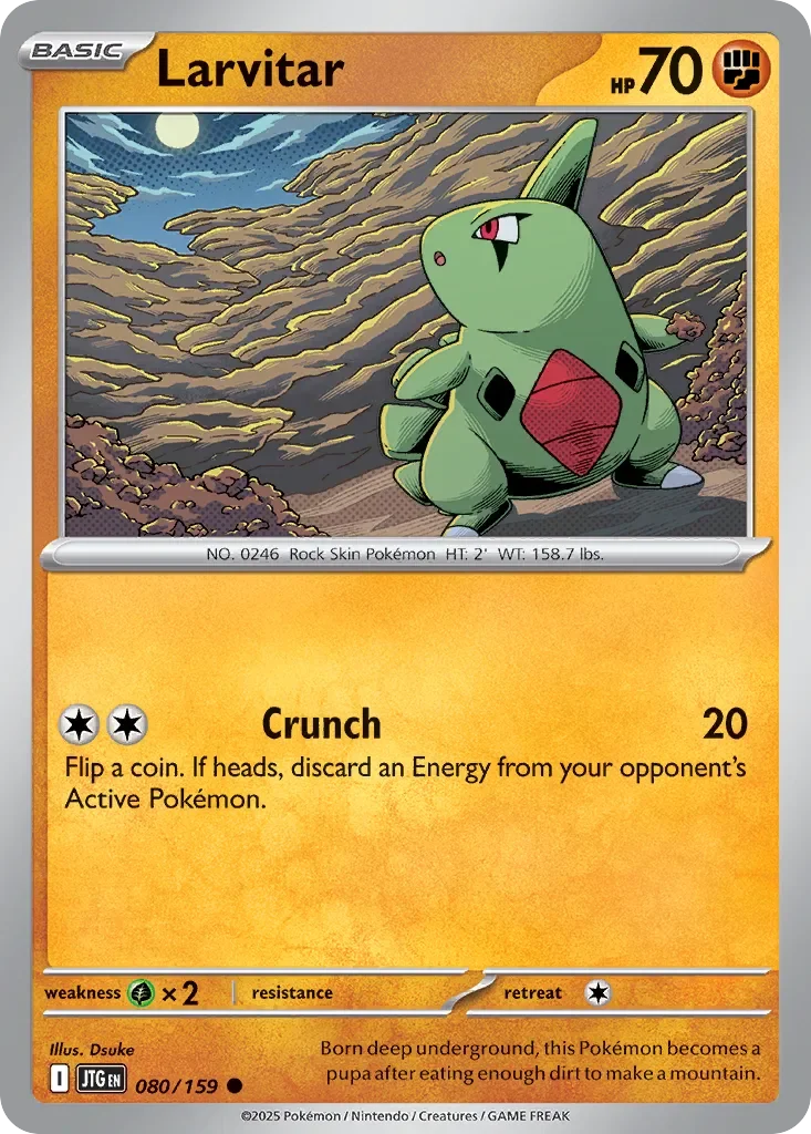 Larvitar 「JTG 080/159」「EN」
