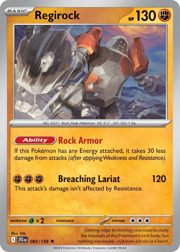 Regirock 「JTG 082/159」「EN」