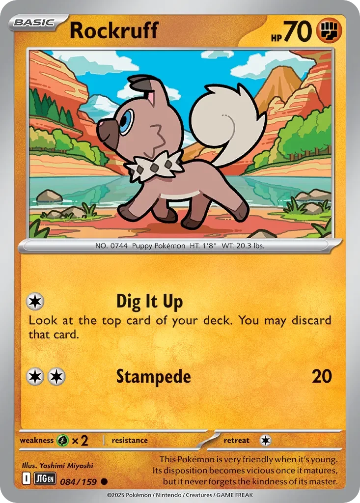 Rockruff 「JTG 084/159」「EN」