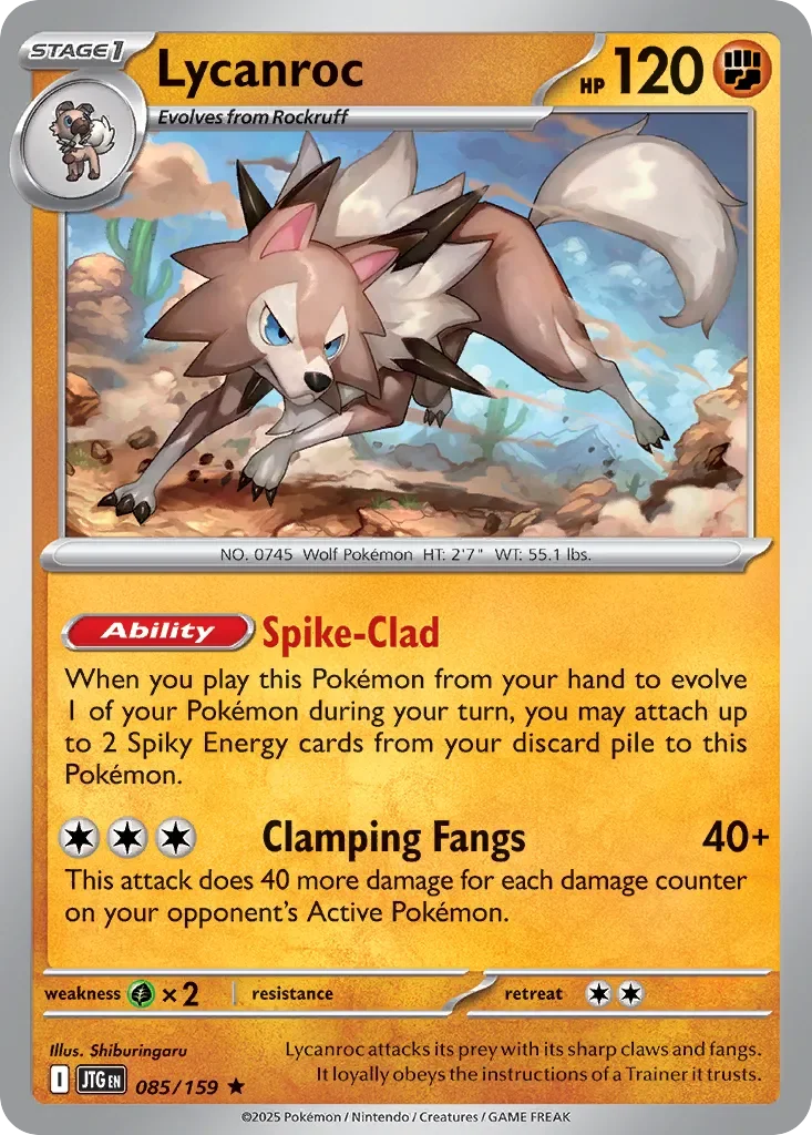 Lycanroc 「JTG 085/159」「EN」