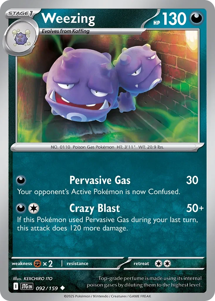 Weezing 「JTG 092/159」「EN」