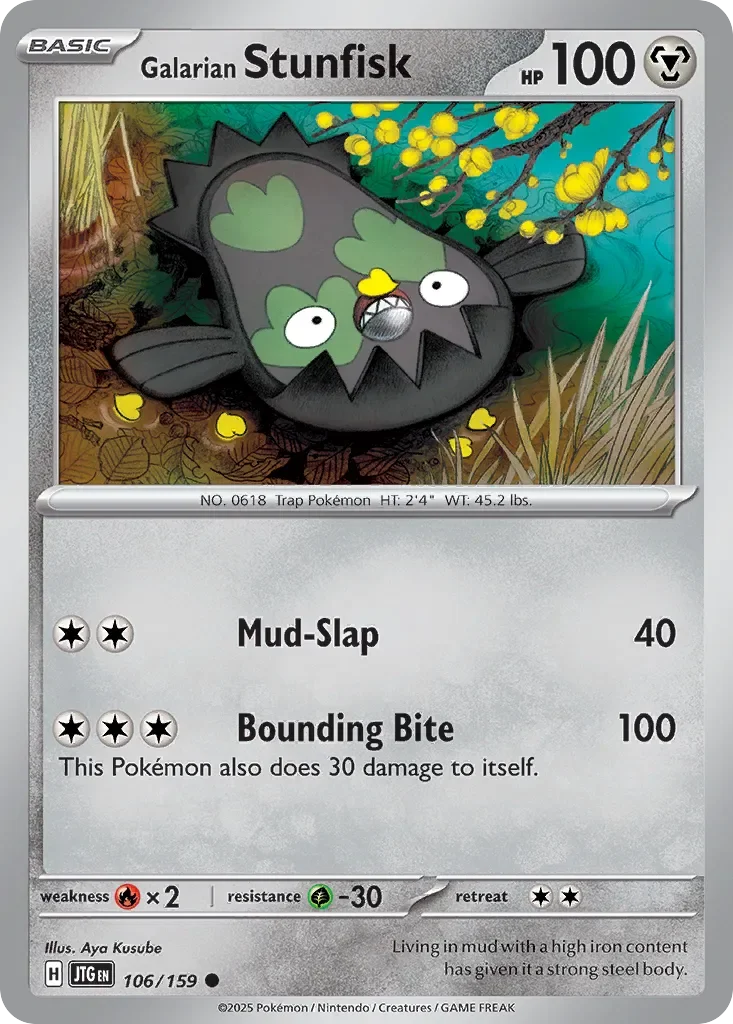 Galarian Stunfisk 「JTG 106/159」「EN」