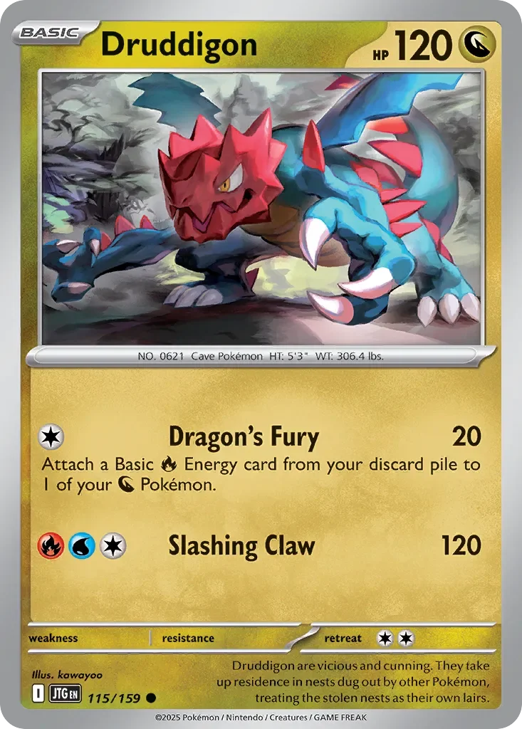 Druddigon 「JTG 115/159」「EN」