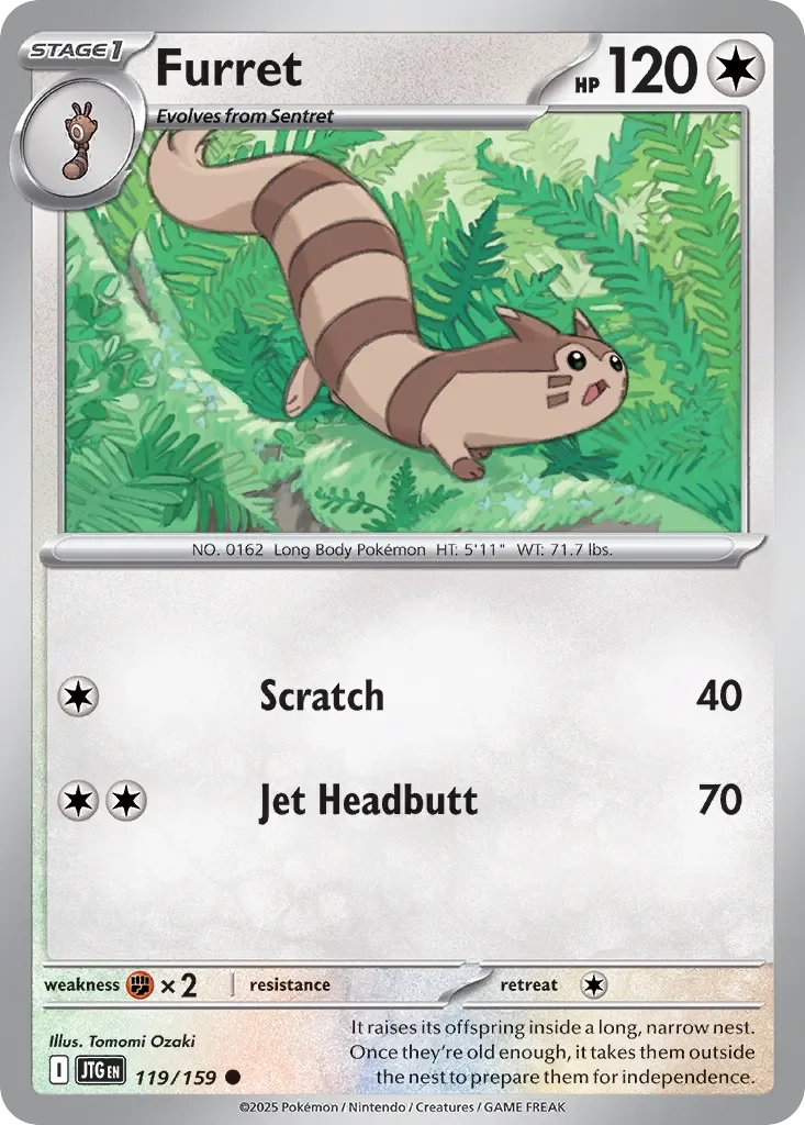 Furret 「JTG 119/159」「EN」