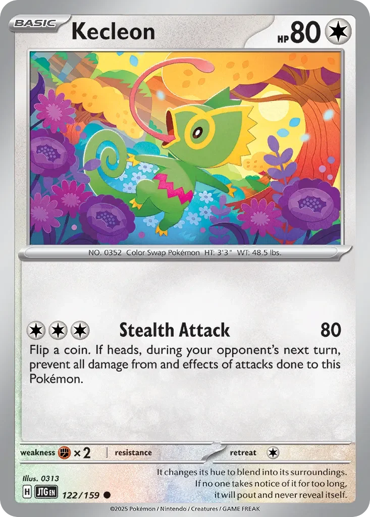 Kecleon 「JTG 122/159」「EN」