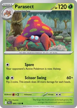 Parasect #005/159 · Pokémon