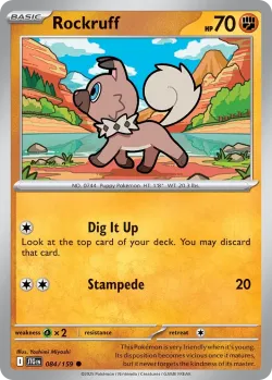 Rockruff #084/159 · Pokémon