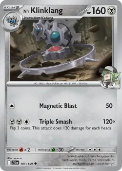 N's Klinklang #105/159 · Pokémon