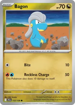 Bagon #112/159 · Pokémon