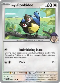 Hop's Rookidee #133/159 · Pokémon