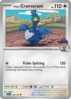 Hop's Cramorant #138/159 · Pokémon