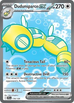 Dudunsparce ex 「JTG 178/159」「EN」