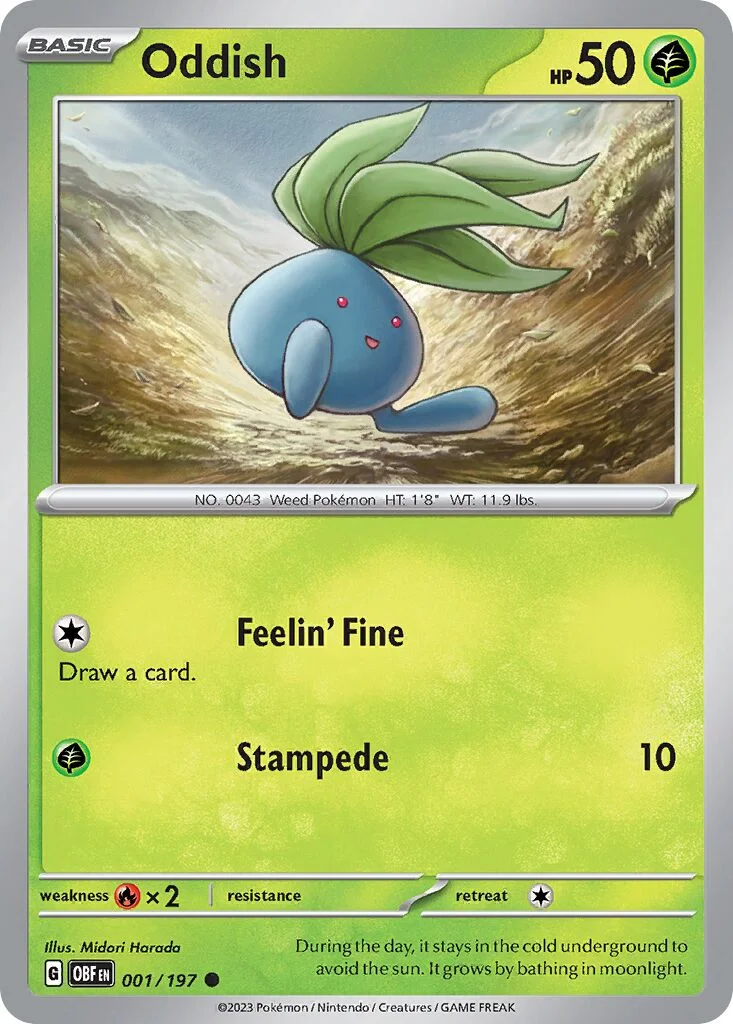 Oddish 「OBF 001/197」「EN」