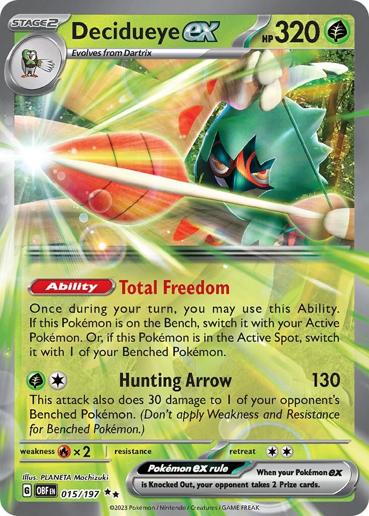 Decidueye ex 「OBF 015/197」「EN」
