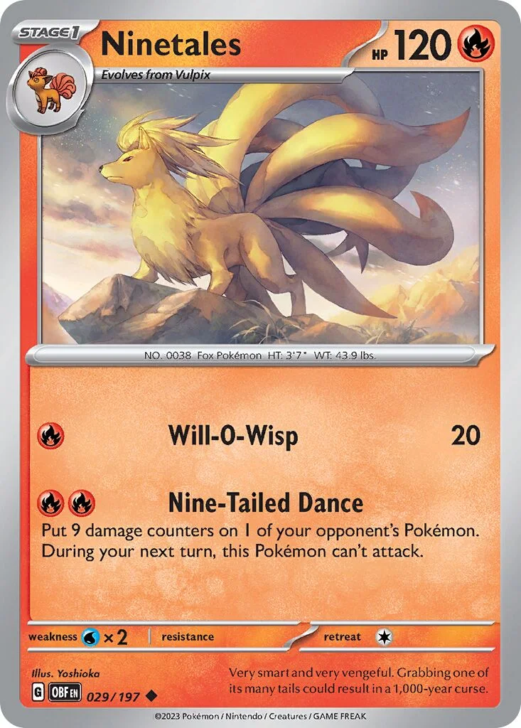 Ninetales 「OBF 029/197」「EN」