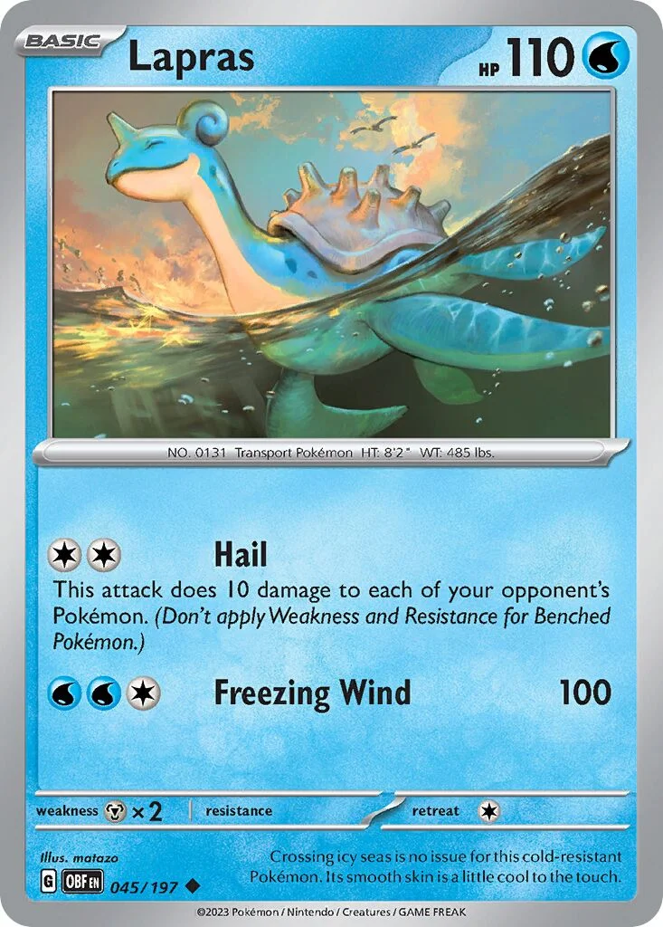 Lapras 「OBF 045/197」「EN」