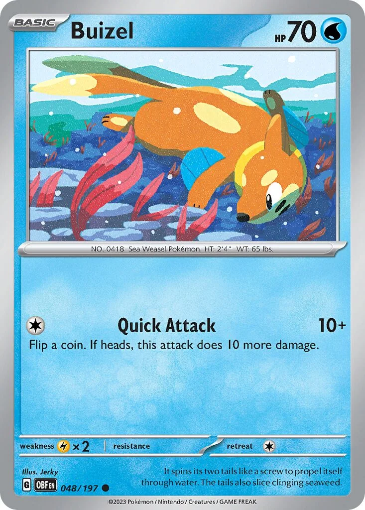 Buizel 「OBF 048/197」「EN」