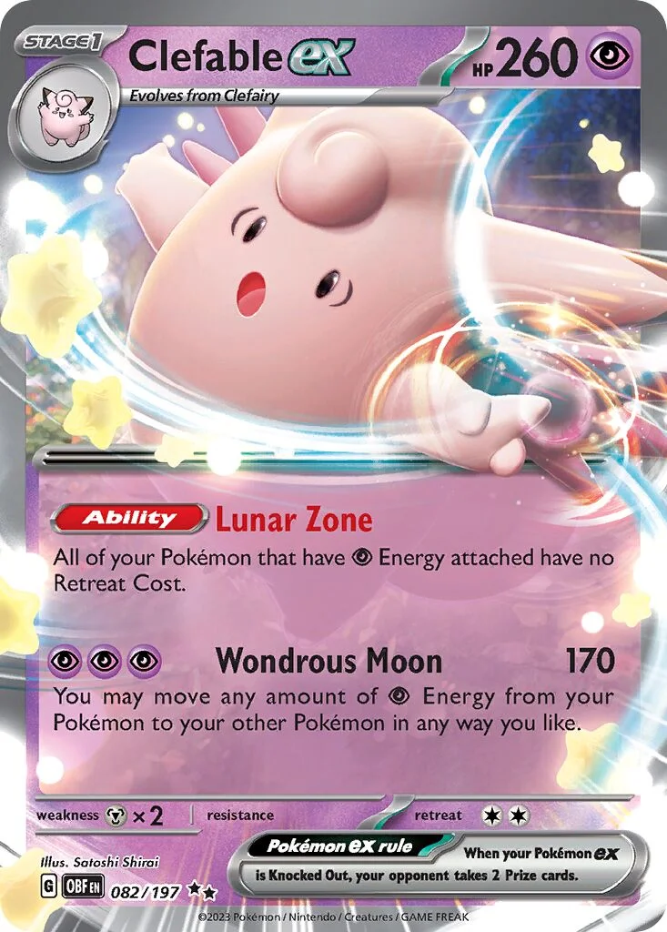 Clefable ex 「OBF 082/197」「EN」