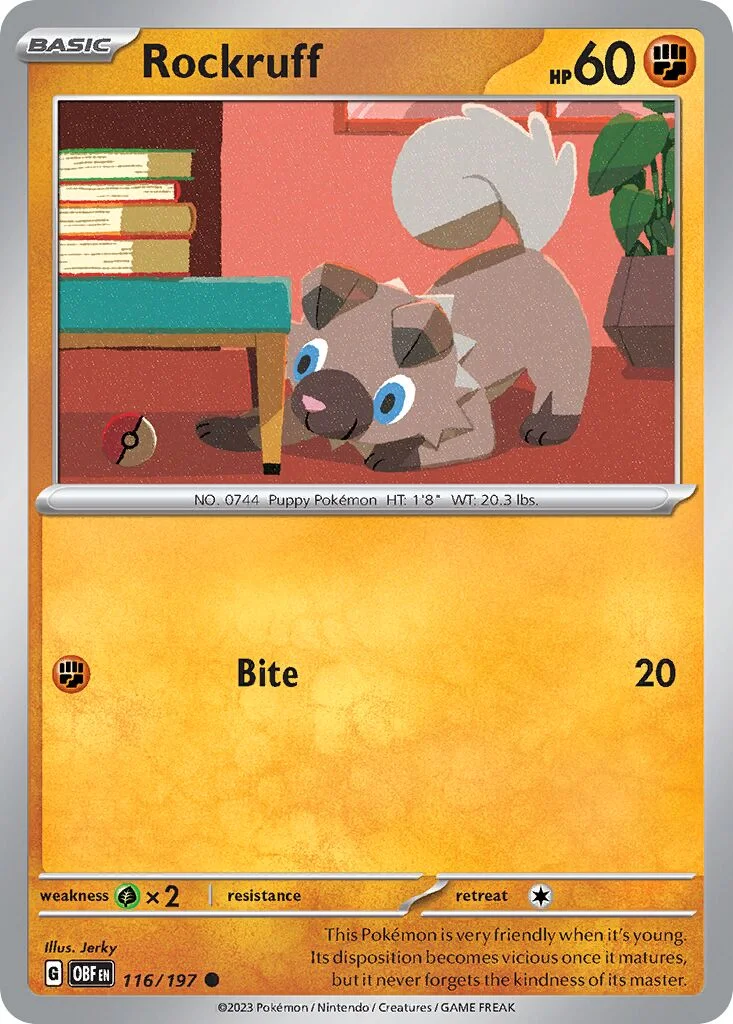Rockruff 「OBF 116/197」「EN」