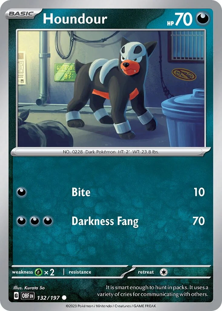 Houndour 「OBF 132/197」「EN」