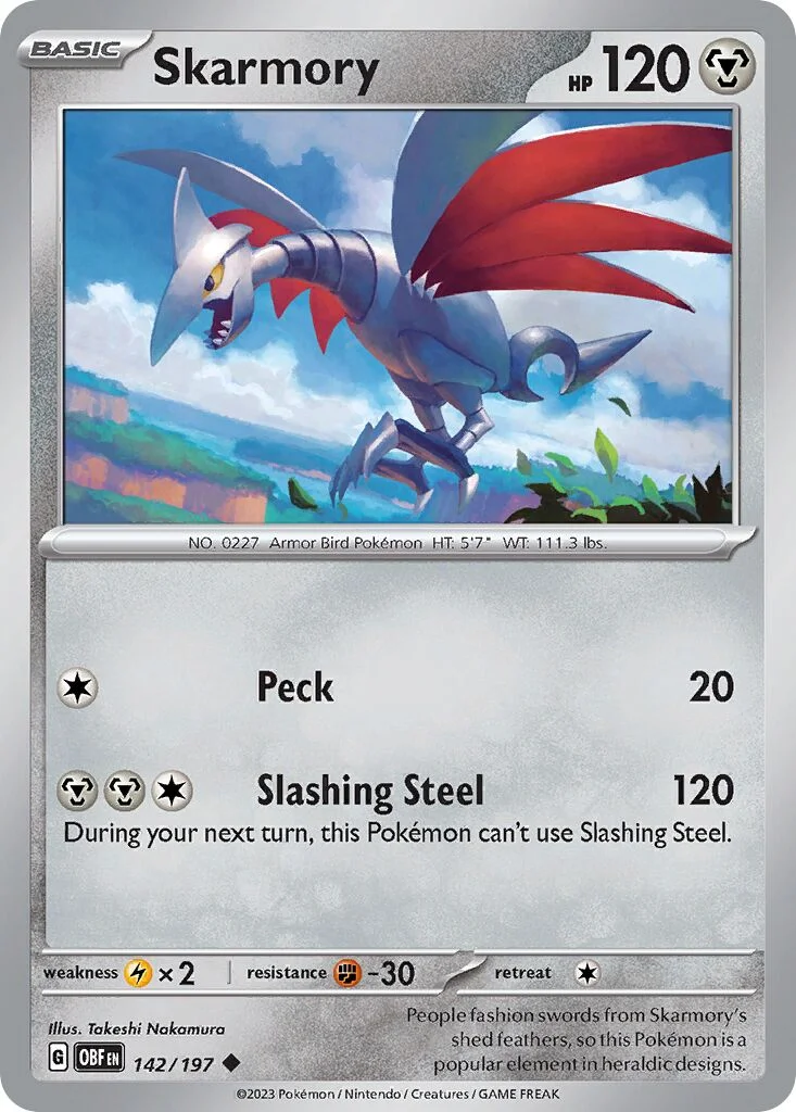 Skarmory 「OBF 142/197」「EN」