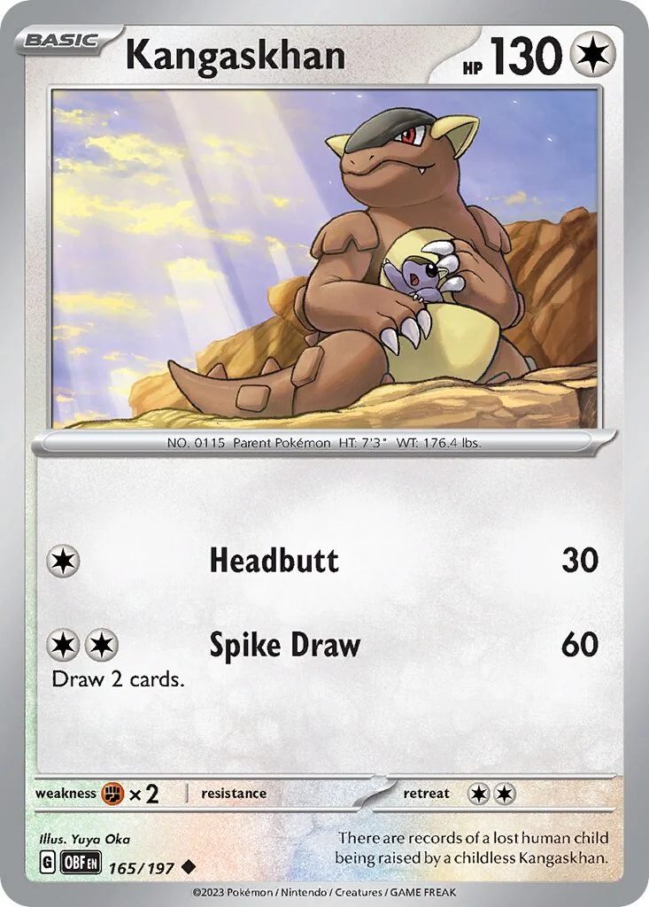 Kangaskhan 「OBF 165/197」「EN」