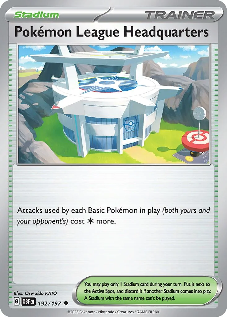 Pokémon League Headquarters 「OBF 192/197」「EN」