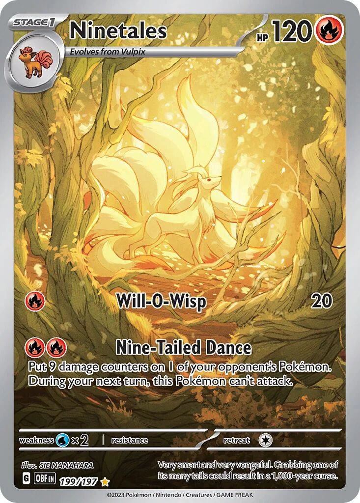 Ninetales 「OBF 199/197」「EN」
