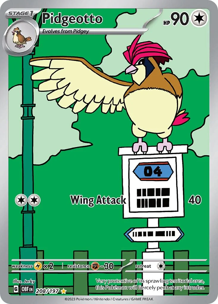 Pidgeotto 「OBF 208/197」「EN」