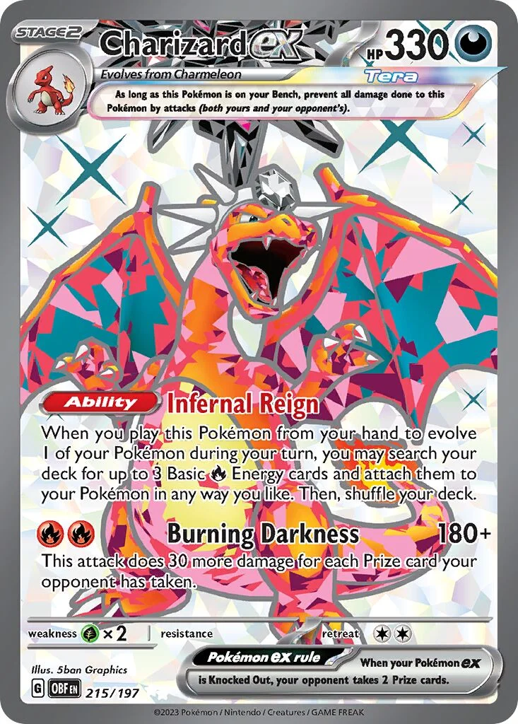 Charizard ex 「OBF 215/197」「EN」