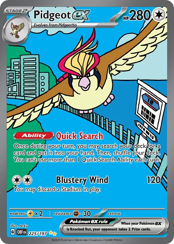 Pidgeot ex 「OBF 225/197」「EN」