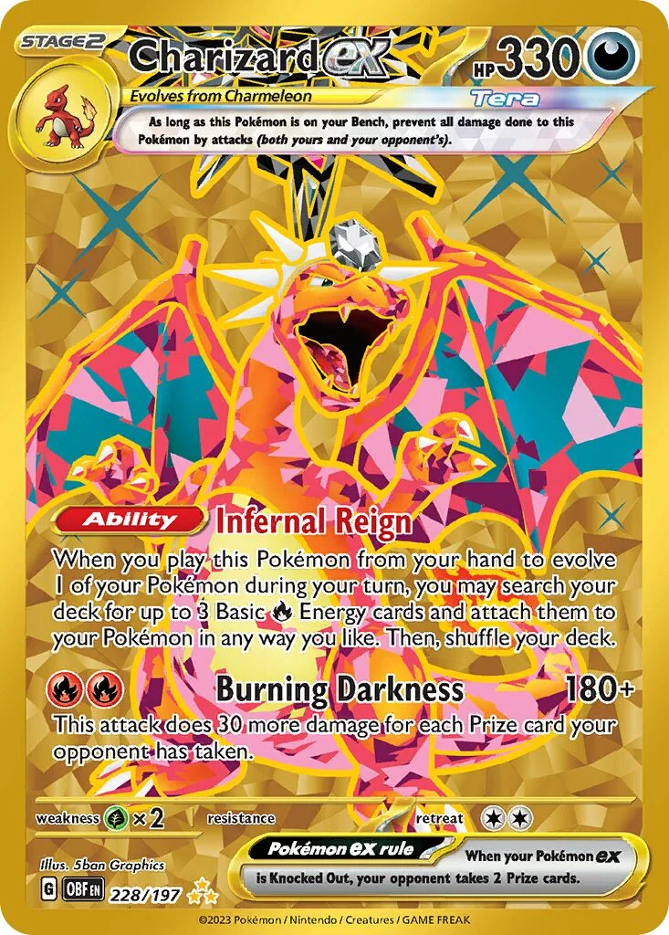 Charizard ex 「OBF 228/197」「EN」