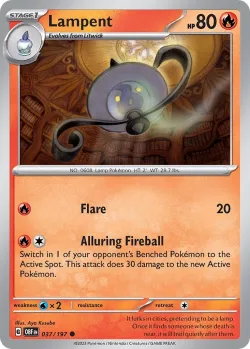 Lampent #037/197 · Pokémon